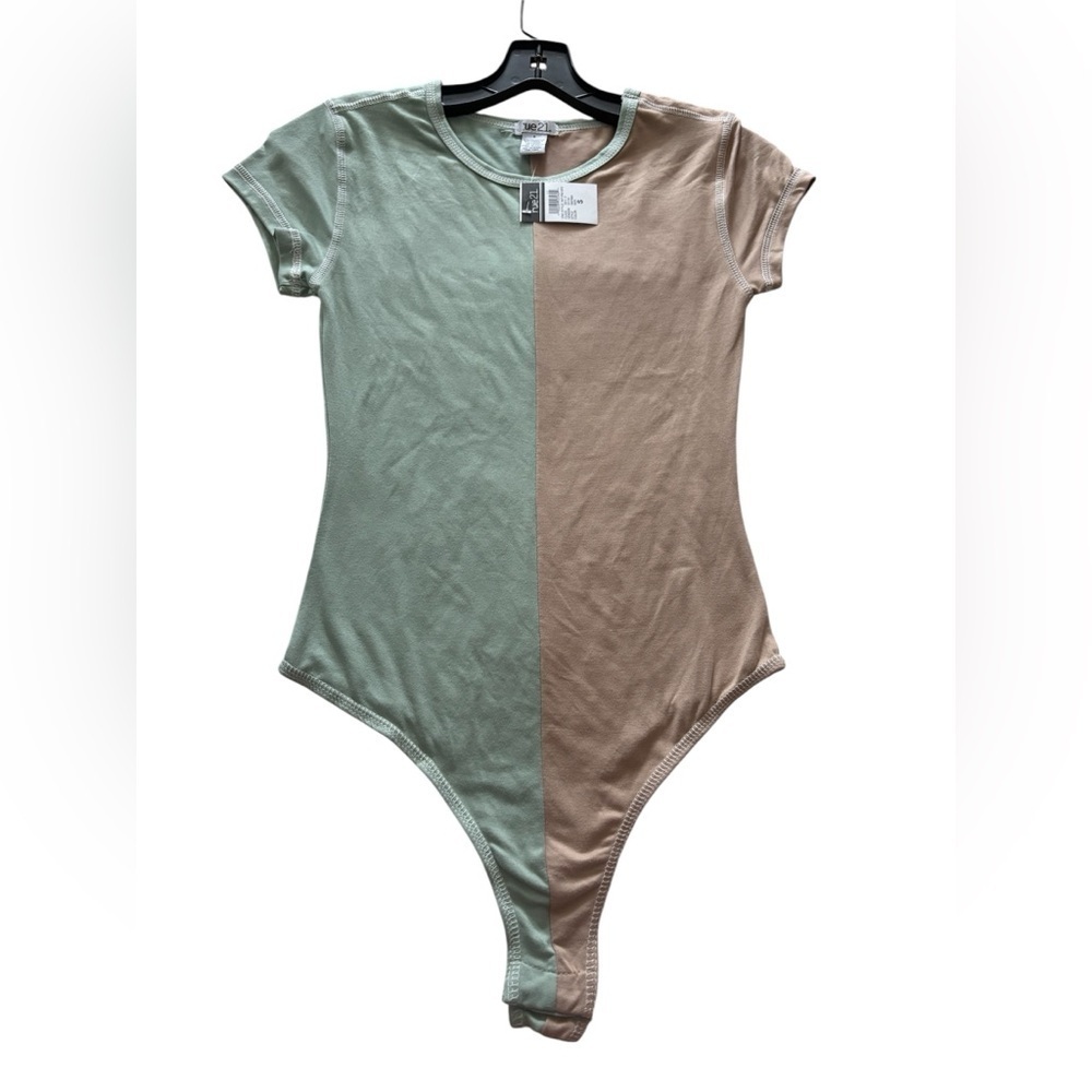 Rue21 Green and Tan Bodysuit Women